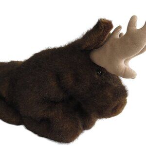 VTG 1980 Brown Moose Country Critters Hand Puppet Plush Stuffed Toy 20" USA MADE